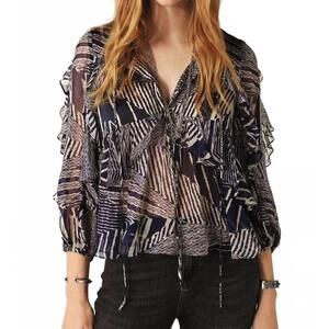 NEW BASH angela 3/4 sleeves blouse in blue